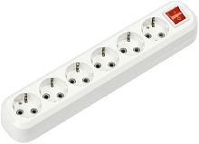 Колодка с заземлением и выключателем Smartbuy 6-м 16А 3500Вт белый картинка 